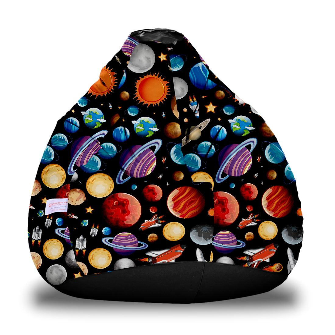 Orka Kids Digital Printed Filled Bean Bag With Beans (D2)